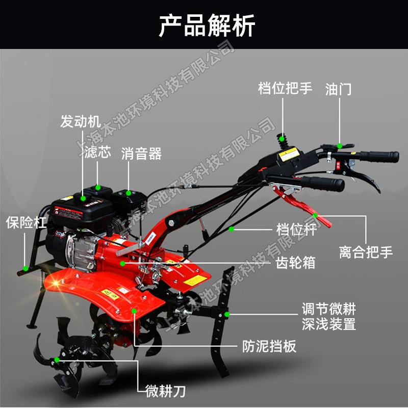 卡夫1000Z微耕机汽油旋耕机自走型耕地机开沟犁地松土机翻地犁田 - 图2