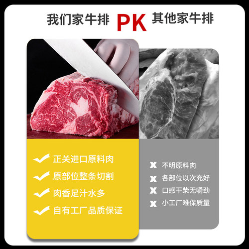 纽派悦享谷饲西冷牛排130g整切免腌易烹饪儿童菲力板腱家庭套餐 - 图0