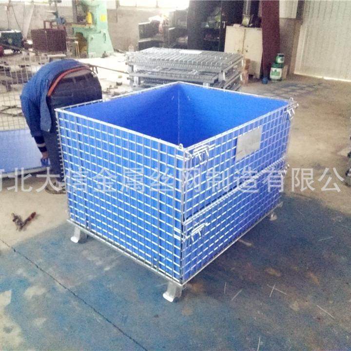 50*100网孔折叠周转箱水果蔬菜转运筐蝴蝶笼加轮加中空板铁框,淘宝优惠券,粉丝福利购,淘宝优惠卷