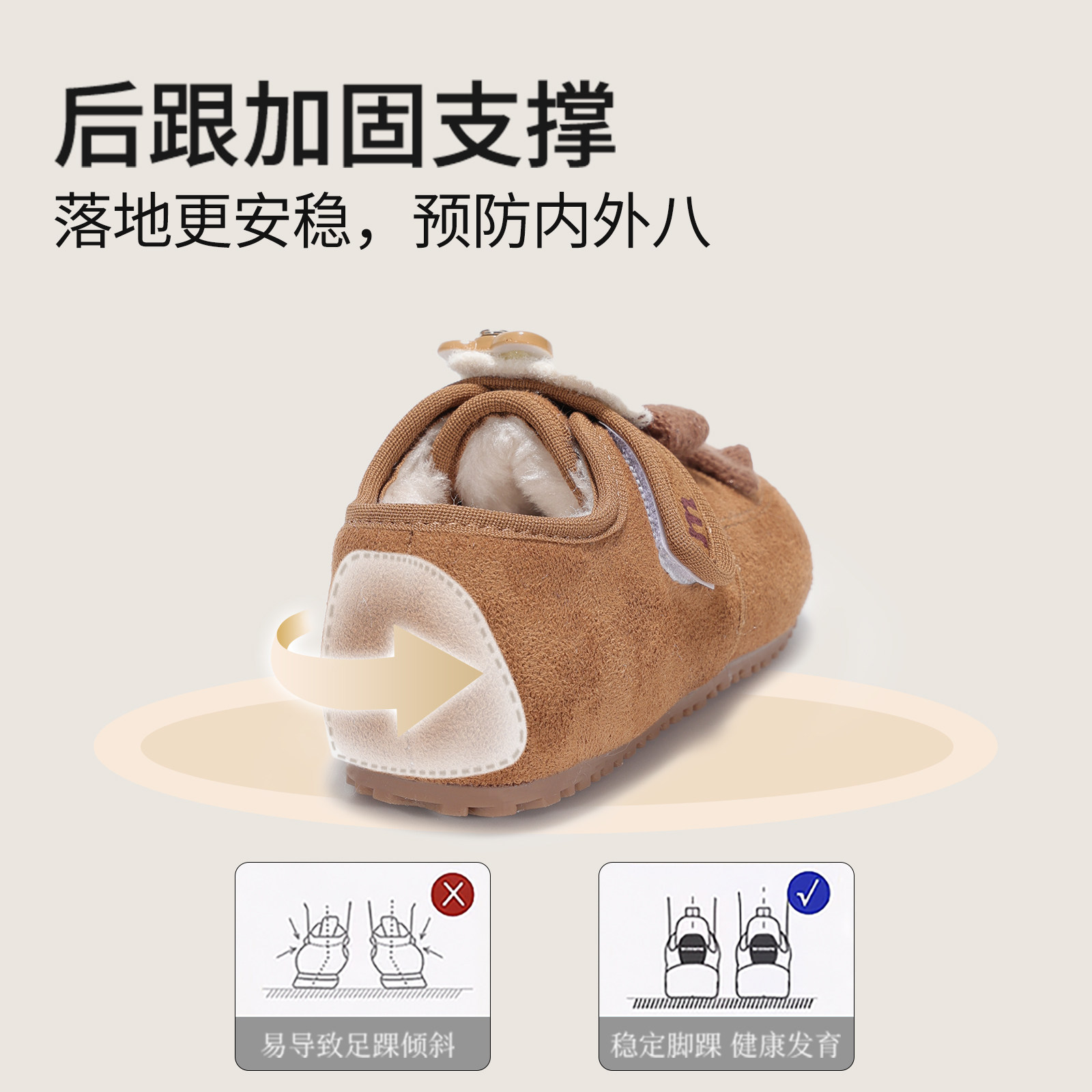 女童棉鞋冬季2025新款加绒加厚儿童保暖鞋子小女孩豆豆鞋女宝冬鞋,淘宝优惠券,粉丝福利购,淘宝优惠卷