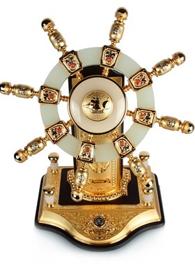 琉璃舵手摆件工艺品老板老总办公室桌面装饰公司开业领导升迁礼品