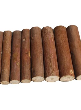 森系天然带皮杉木桩实木茶几凳原木树墩底座服装店庭院摆件造型