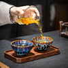 Kiln transformation master cup tea bowl built home large Kung Fu tea set personal cup tea cup single tea cup petal cup