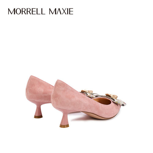 Morrell Maxie粉色尖头高跟鞋女2025新款细跟单鞋｜MW251014PK - 图3
