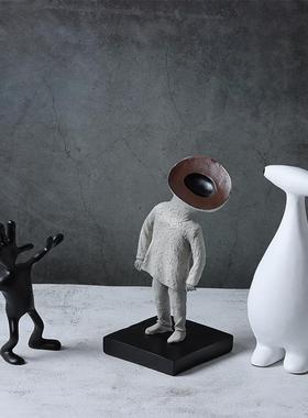 可爱卡通抽象树脂摆件家居样板间售楼处儿童房玄关书柜酒柜装饰品