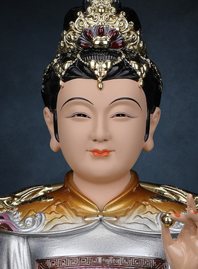 树脂中式佛堂灰老太爷灰装饰摆件