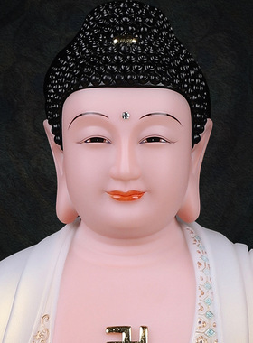 合成玉石粉中式佛堂装饰摆件