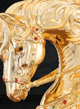 铜中式佛堂报马神像供奉装饰摆件