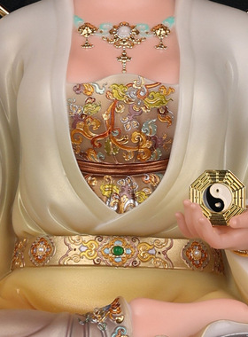 合成玉石中式佛堂装饰摆件