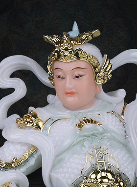 合成玉石粉中式佛堂装饰摆件