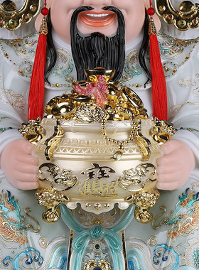 合成玉石中式佛堂装饰摆件