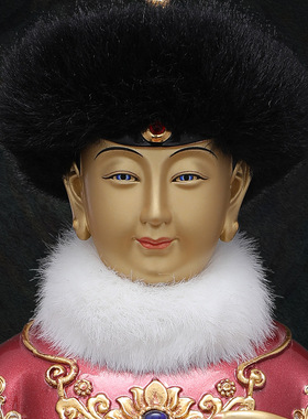 铜中式佛堂胡三太爷胡三装饰摆件