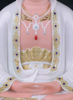 合成玉石中式佛堂装饰摆件