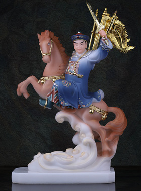 合成玉石粉中式佛堂装饰摆件