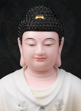 合成玉石粉中式佛堂装饰摆件