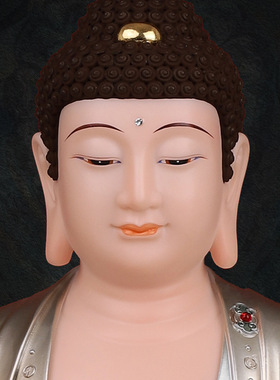 合成玉石中式佛堂装饰摆件