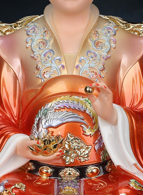 树脂中式佛堂新款金花教装饰摆件