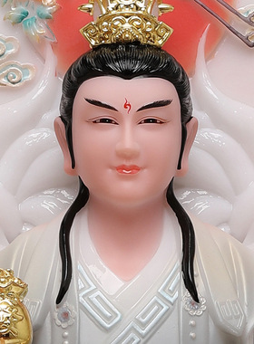 合成玉石粉中式佛堂装饰摆件