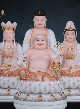 合成石粉中式佛堂装饰摆件