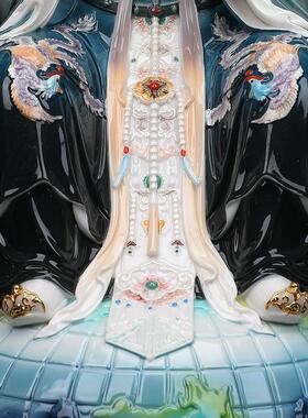 树脂中式佛堂地母娘娘神装饰摆件