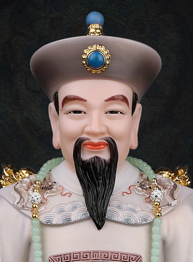 合成玉石粉中式佛堂装饰摆件