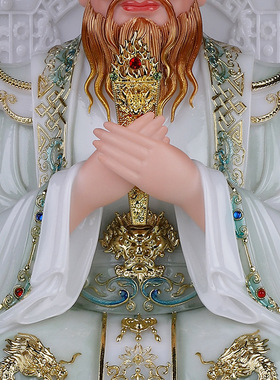 合成玉石粉中式佛堂装饰摆件