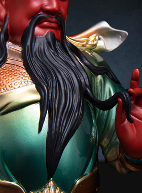 铜中式佛堂全铜武财神爷装饰摆件