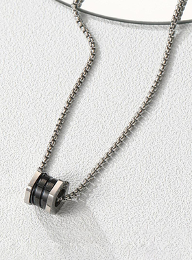 DH7小蛮腰项链男女通用陶瓷钛钢