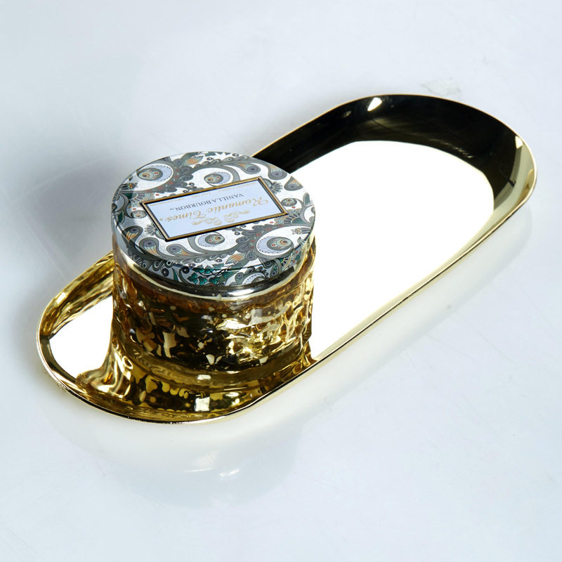 极速Romantic times香薰蜡烛托盘北欧式黄铜树脂雕花X复古托盘镜,淘宝优惠券,粉丝福利购,淘宝优惠卷