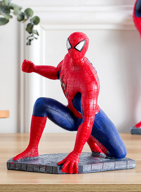 极速大号超凡蜘蛛侠树脂摆件卧室装饰男J孩子儿童生日礼物礼品创