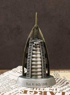 极速合金属阿联酋迪拜帆船酒店模型F摆件国外旅游礼品家居装饰客