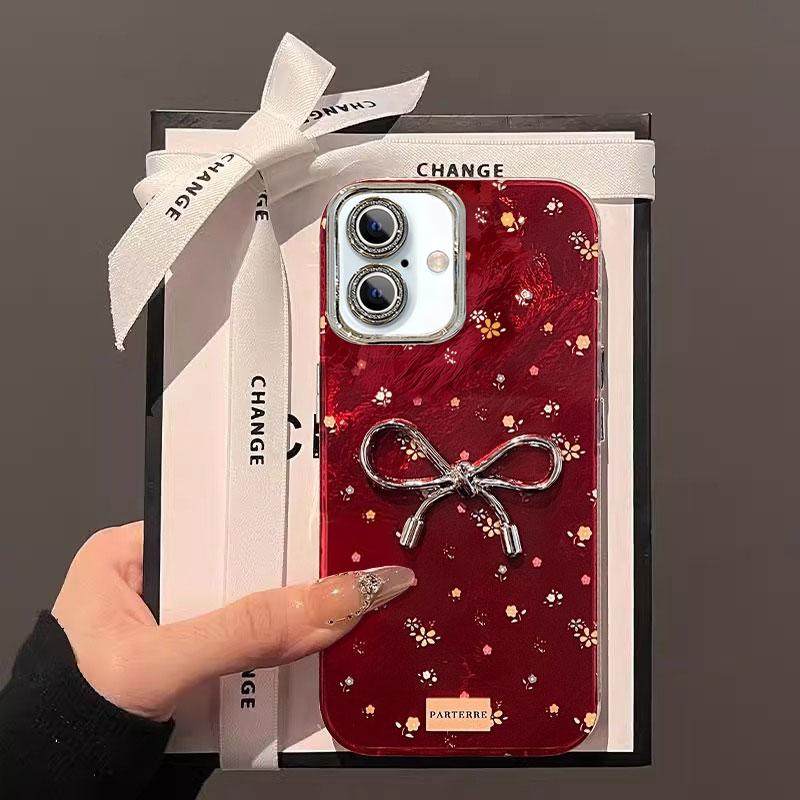 适用苹果16手机壳iPhone15Promax新年款ip14精孔13冰川纹12全包11带镜头膜Xsmax防摔保护套8plus蝴蝶结Se2硬6,淘宝优惠券,粉丝福利购,淘宝优惠卷