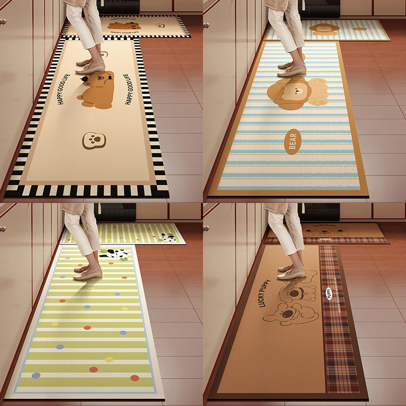 卡通复古厨房专用地垫防油防滑加厚硅藻泥吸水垫耐脏脚垫免洗地毯,淘宝优惠券,粉丝福利购,淘宝优惠卷