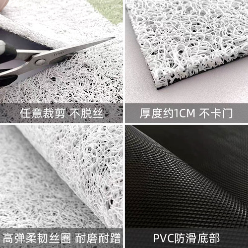 结婚婚房布置地垫入户门垫卡通进门喜字地毯红色喜庆门口防滑脚垫 - 图3