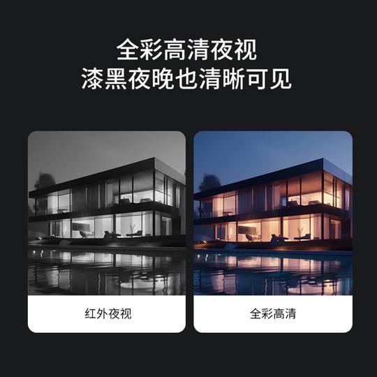 Dingzero smart outdoor camera Mijia wireless wifi high-definition night vision home door outdoor surveillance camera A1 Mijia APP access dual lens dual field of view 360 no blind spots