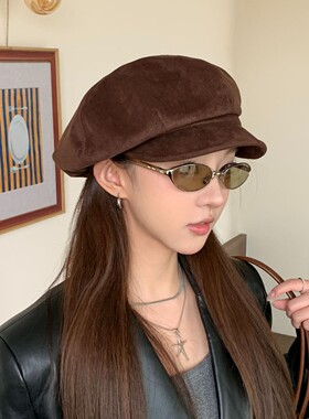 女童秋冬2026新款复古贝雷帽