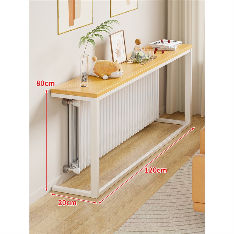 暖气片置物架客厅沙发后收纳长条桌子卧室床头床尾靠墙夹缝收纳柜 - 图3