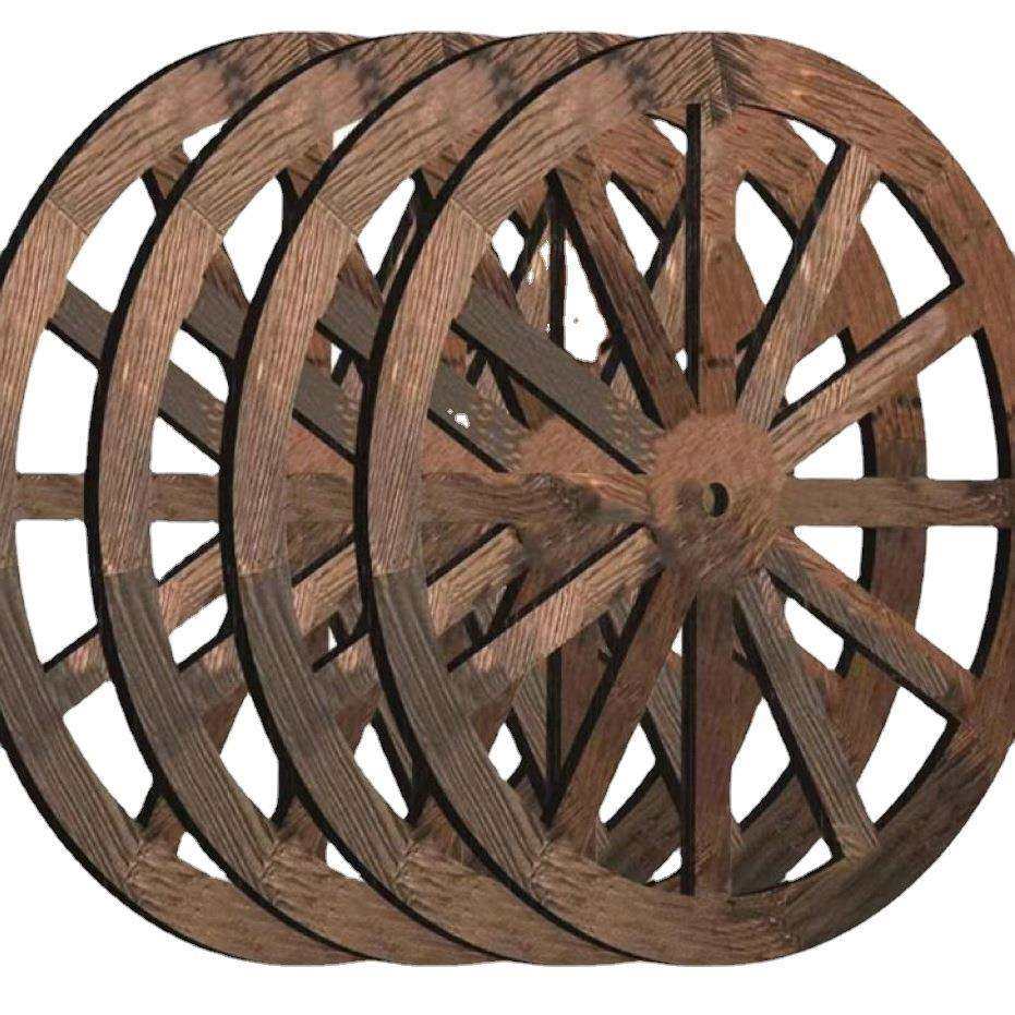 复古酒吧餐厅墙面壁挂装饰木制品创意车轮形状家居装饰木质挂件,淘宝优惠券,粉丝福利购,淘宝优惠卷