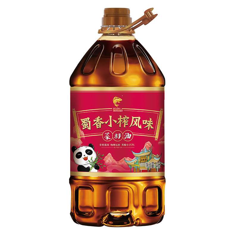 鲤鱼四川菜籽油低芥酸蜀香小榨浓香非转基因压榨食用油纯菜籽油,淘宝优惠券,粉丝福利购,淘宝优惠卷