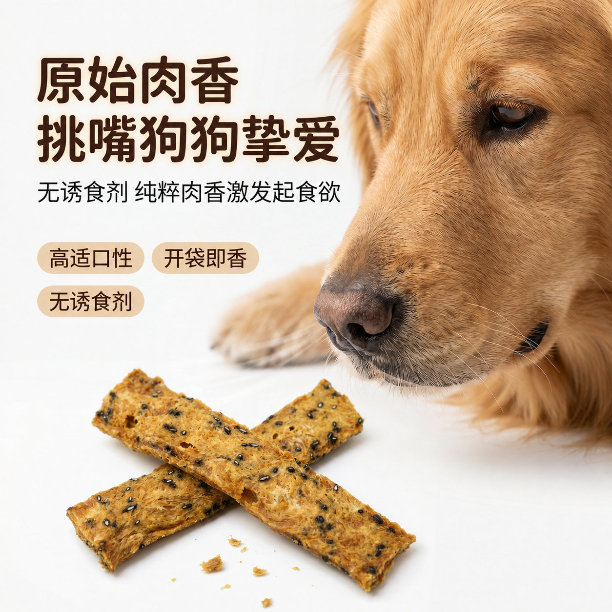 肉食回归烘焙狗狗零食烘干肉片鸡肉鸭肉训练奖励洁齿磨牙大中小型