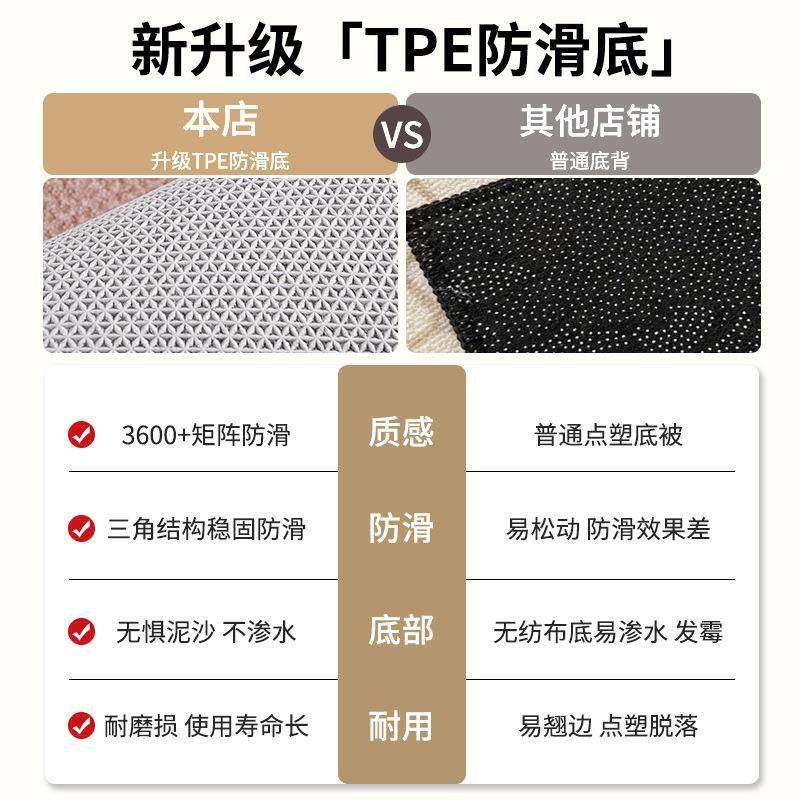 轻奢UCT简约现防厨房地垫L形一体防代滑脚吸水吸油垫摔耐脏保护垫,淘宝优惠券,粉丝福利购,淘宝优惠卷