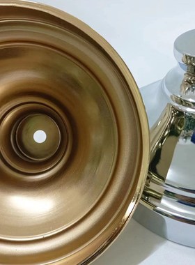 电镀喷漆灯饰配件台灯底座果盘y底座摆件基座金属装饰底盘五金底