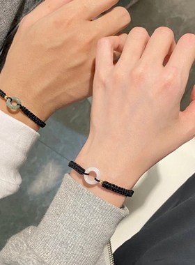 古代定情信物 一对侣手链侣款手绳礼纪念送女生古代定情信物 一