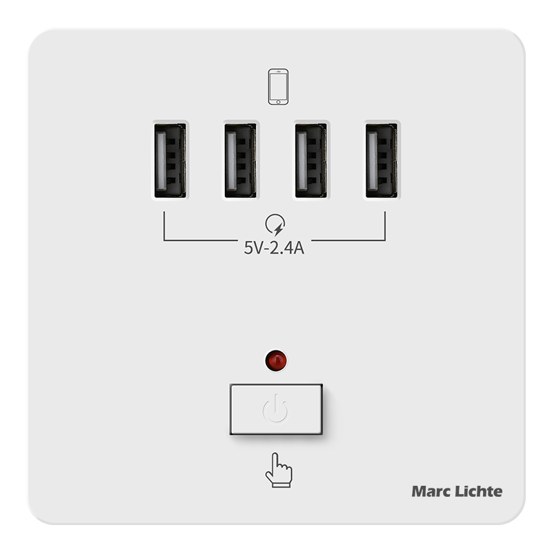 86型四位USB插座带开关220V转5v墙壁面板一开六位usb6口充电,淘宝优惠券,粉丝福利购,淘宝优惠卷