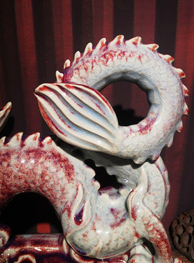 钧瓷摆件龙腾四海河南禹州神垕家居客厅玄关陶瓷高档礼品高档摆件