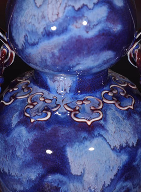 禹州钧瓷摆件福禄如意神垕特产窑变釉葫芦非官汝哥瓷珍品陶瓷礼品