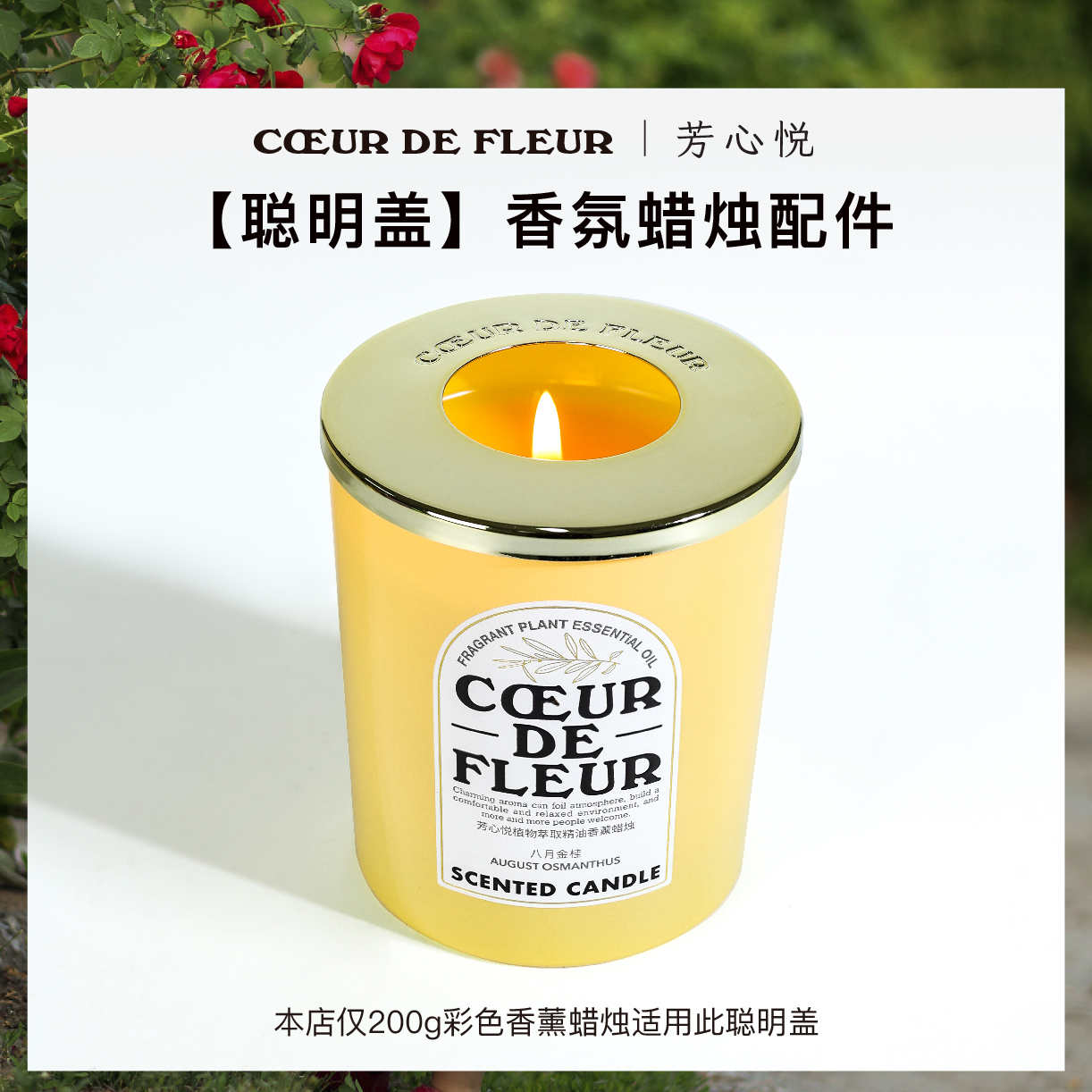 芳心悦通用聪明盖灭烛器香薰蜡烛配件工具聚热防挂壁燃烧均匀 - 图0