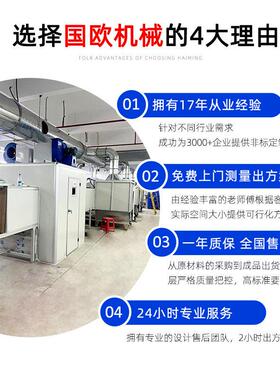通过式隧道炉烘干线固化定型烤漆铝铜铁五金配件脱水烘干线喷油线