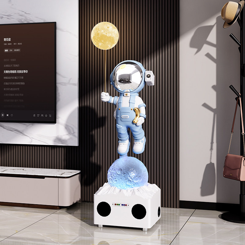 太空人宇航员客厅大型落地K歌音响箱摆件电视柜沙发旁边乔迁礼物,淘宝优惠券,粉丝福利购,淘宝优惠卷