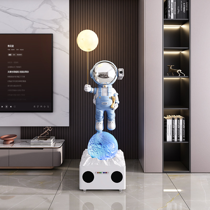 太空人宇航员客厅大型落地K歌音响箱摆件电视柜沙发旁边乔迁礼物,淘宝优惠券,粉丝福利购,淘宝优惠卷